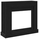 vidaXL fekete tölgy színű szerelt fa kandallóburkolat 100x30x87,5 cm