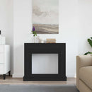 vidaXL fekete tölgy színű szerelt fa kandallóburkolat 100x30x87,5 cm