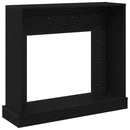vidaXL fekete tölgy színű szerelt fa kandallóburkolat 100x30x87,5 cm