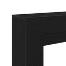 vidaXL fekete tölgy színű szerelt fa kandallóburkolat 100x30x87,5 cm