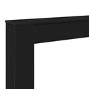 vidaXL fekete tölgy színű szerelt fa kandallóburkolat 100x20x100 cm