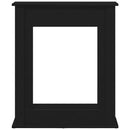 vidaXL fekete tölgy színű szerelt fa kandallóburkolat 75x20x87,5 cm