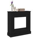 vidaXL fekete tölgy színű szerelt fa kandallóburkolat 90x30x90 cm
