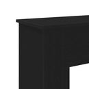 vidaXL fekete tölgy színű szerelt fa kandallóburkolat 90x30x90 cm