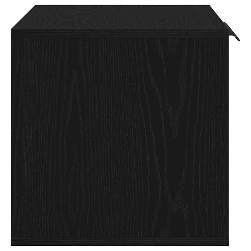 vidaXL fekete tölgyfa macskaalom tároló 60 x 40 x 40 cm