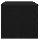 vidaXL fekete tölgyfa macskaalom tároló 80 x 50 x 45 cm