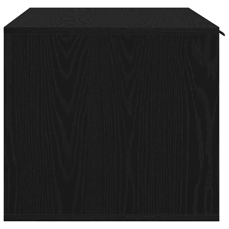 vidaXL fekete tölgyfa macskaalom tároló 80 x 50 x 45 cm