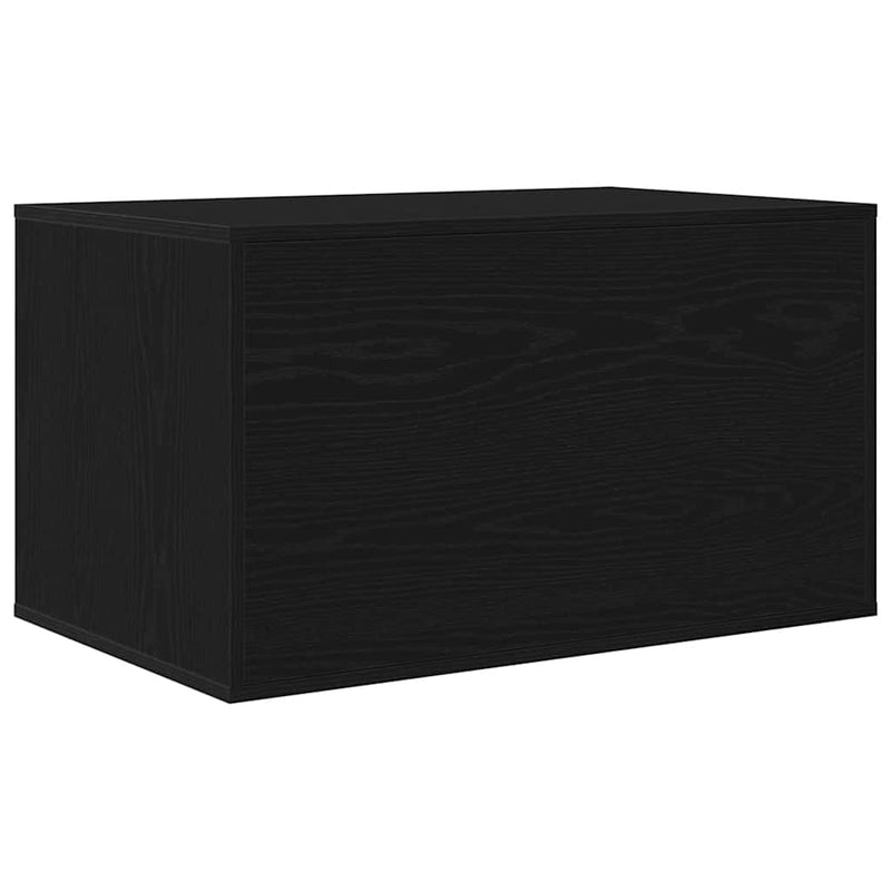 vidaXL fekete tölgyfa macskaalom tároló 80 x 50 x 45 cm