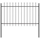 vidaXL Kerti Kerítés Szürke 5.1 x 0.8 m Porszórt Acél