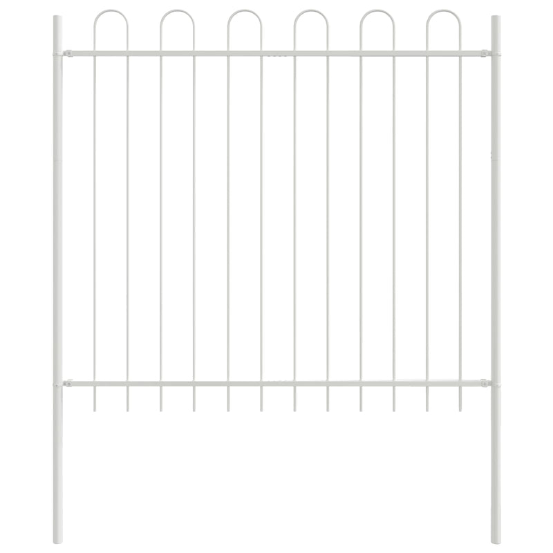 vidaXL Kerti Kerítés Szürke 6.8 x 0.6 m Porszórt Acél