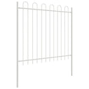 vidaXL Kerti Kerítés 4 pcs Szürke 6,8 x 1,2 m Porfestett acél