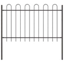 vidaXL Kerti Kerítés 4 pcs Szürke 6,8 x 0,8 m Porfestett acél