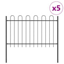 vidaXL Kerti Kerítés Szürke 8.5 x 0.8 m Porszórt Acél
