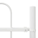 vidaXL Kerti Kerítés Fehér 8.5 x 1.5 m Porszórt Acél