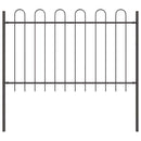 vidaXL Kerti Kerítés Szürke 10.2 x 0.8 m Porszórt Acél
