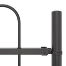 vidaXL Kerti Kerítés 6 pcs Szürke 10,2 x 1 m Porfestett acél