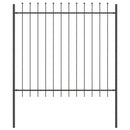 vidaXL Kerti Kerítés Szürke 11.9 x 1.5 m Porszórt Acél