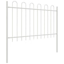 vidaXL Kerti Kerítés Fehér 11.9 x 0.8 m Porszórt Acél