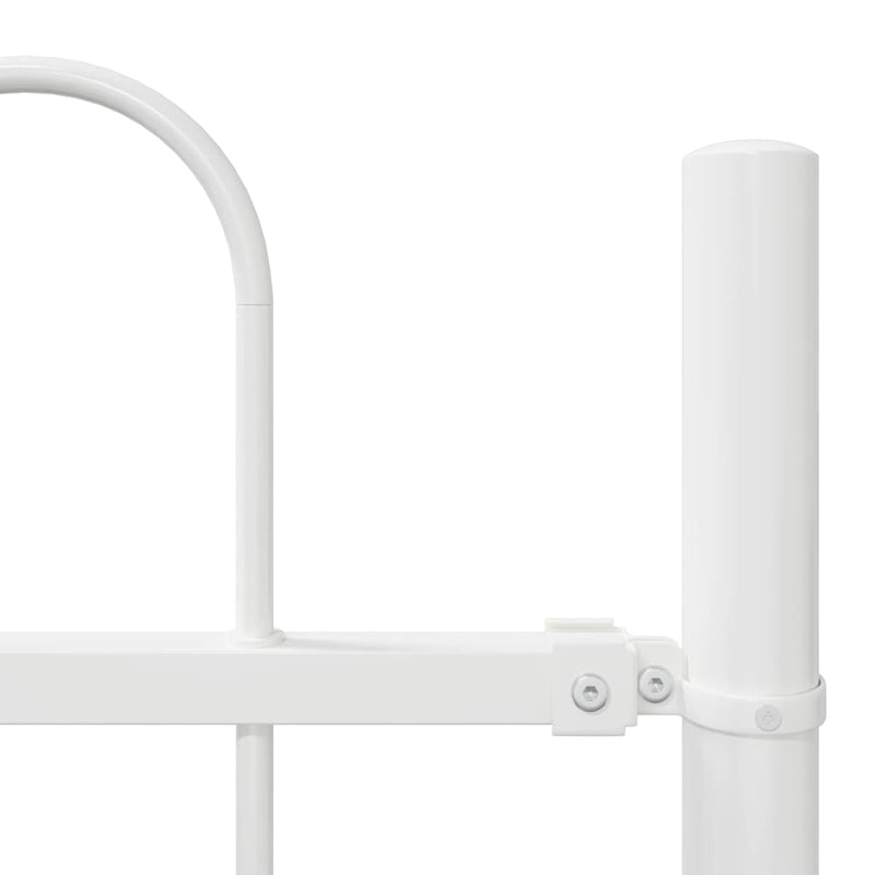 vidaXL Kerti Kerítés Fehér 11.9 x 1.5 m Porszórt Acél