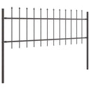 vidaXL Kerti Kerítés 8 pcs Szürke 13,6 x 0,6 m Porfestett acél