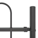 vidaXL Kerti Kerítés Szürke 15.3 x 0.8 m Porszórt Acél