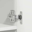 vidaXL Cipőszekrény polcokkal ajtóval Fehér 80 x 35.5 x 180 cm Faanyag