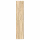 vidaXL Cipőszekrény polcokkal ajtóval Barna 80 x 35.5 x 180 cm Faanyag