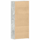 vidaXL Cipőszekrény polcokkal Szürke 80 x 35.5 x 180 cm Faanyag