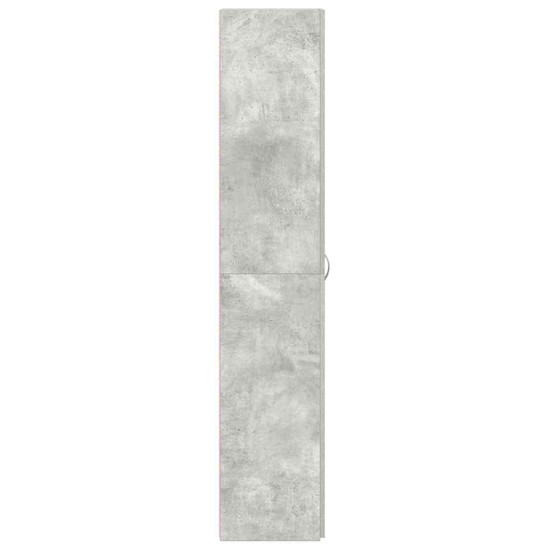 vidaXL Cipőszekrény polcokkal Szürke 80 x 35.5 x 180 cm Faanyag