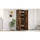 vidaXL Cipőszekrény polcokkal Sokszínű 80 x 35.5 x 180 cm Faanyag