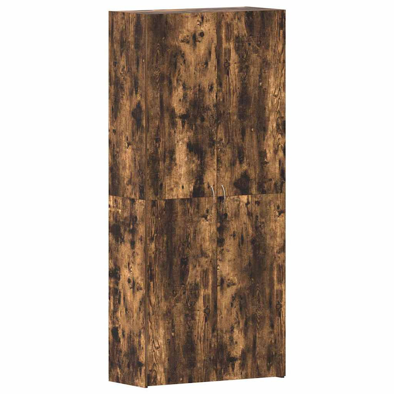 vidaXL Cipőszekrény polcokkal Sokszínű 80 x 35.5 x 180 cm Faanyag