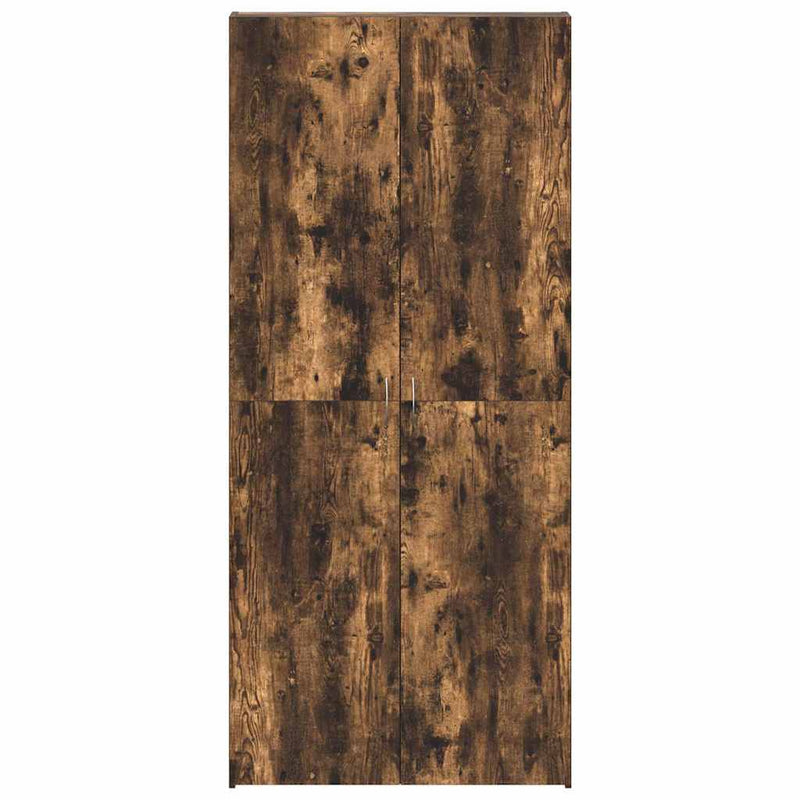 vidaXL Cipőszekrény polcokkal Sokszínű 80 x 35.5 x 180 cm Faanyag