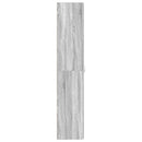vidaXL Cipőszekrény polcokkal Szürke 80 x 35.5 x 180 cm Faanyag