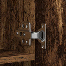 vidaXL Cipőszekrény polcokkal ajtóval Barna 80 x 35.5 x 180 cm Faanyag