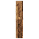 vidaXL Cipőszekrény polcokkal ajtóval Barna 80 x 35.5 x 180 cm Faanyag