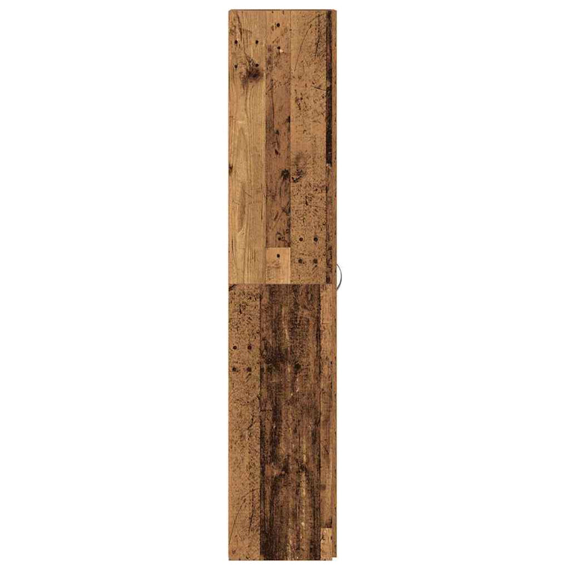 vidaXL Cipőszekrény polcokkal ajtóval Barna 80 x 35.5 x 180 cm Faanyag
