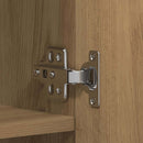 vidaXL Cipőszekrény polcokkal ajtóval Barna 80 x 35.5 x 180 cm Faanyag