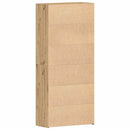 vidaXL Cipőszekrény polcokkal ajtóval Barna 80 x 35.5 x 180 cm Faanyag