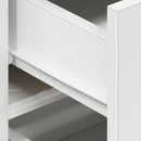 vidaXL Széf fiókkal Fehér 120 x 36 x 69 cm Faanyag
