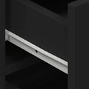 vidaXL Széf fiókkal Fekete 120 x 36 x 69 cm Faanyag