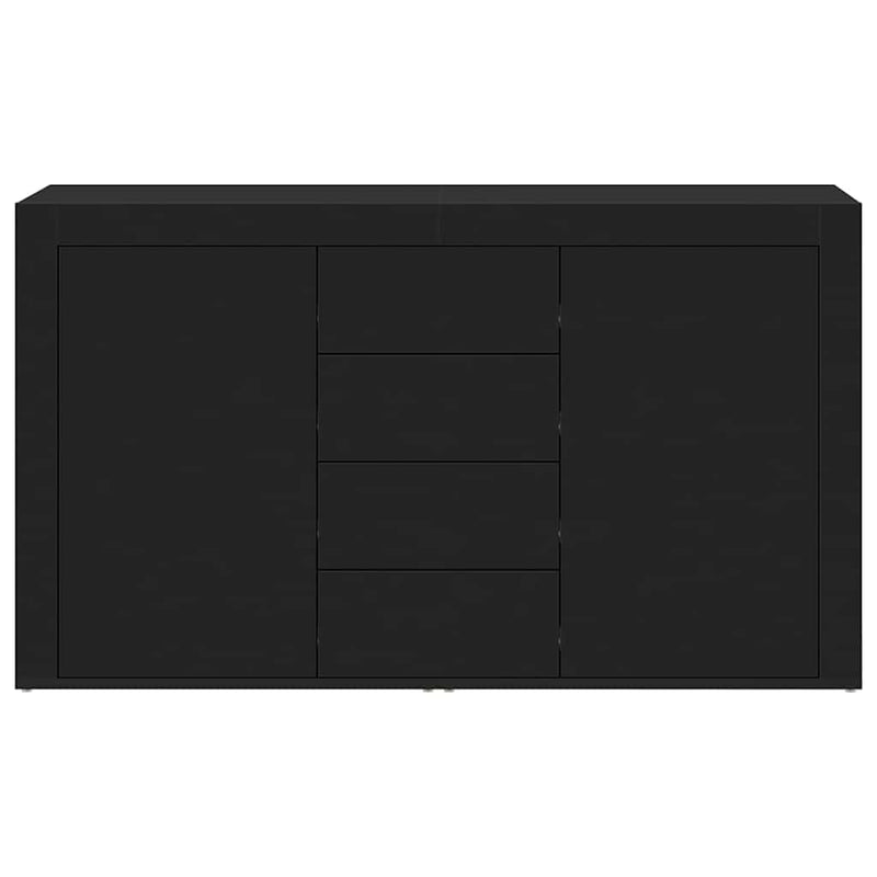 vidaXL Széf fiókkal Fekete 120 x 36 x 69 cm Faanyag