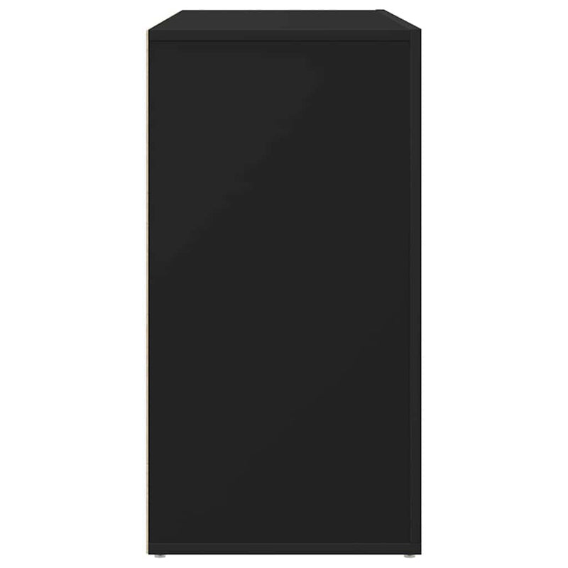 vidaXL Széf fiókkal Fekete 120 x 36 x 69 cm Faanyag