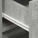 vidaXL Széf fiókkal Beton szürke 120 x 36 x 69 cm Faanyag