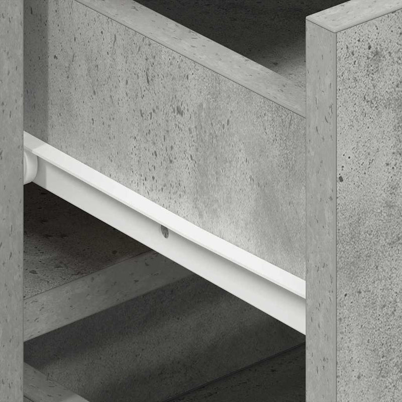 vidaXL Széf fiókkal Beton szürke 120 x 36 x 69 cm Faanyag