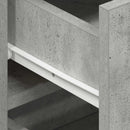vidaXL Széf fiókkal Beton Szürke 120 x 36 x 69 cm Faanyag