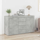 vidaXL Széf fiókkal Beton Szürke 120 x 36 x 69 cm Faanyag