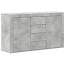 vidaXL Széf fiókkal Beton Szürke 120 x 36 x 69 cm Faanyag
