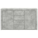 vidaXL Széf fiókkal Beton Szürke 120 x 36 x 69 cm Faanyag