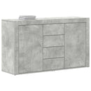 vidaXL Széf fiókkal Beton Szürke 120 x 36 x 69 cm Faanyag