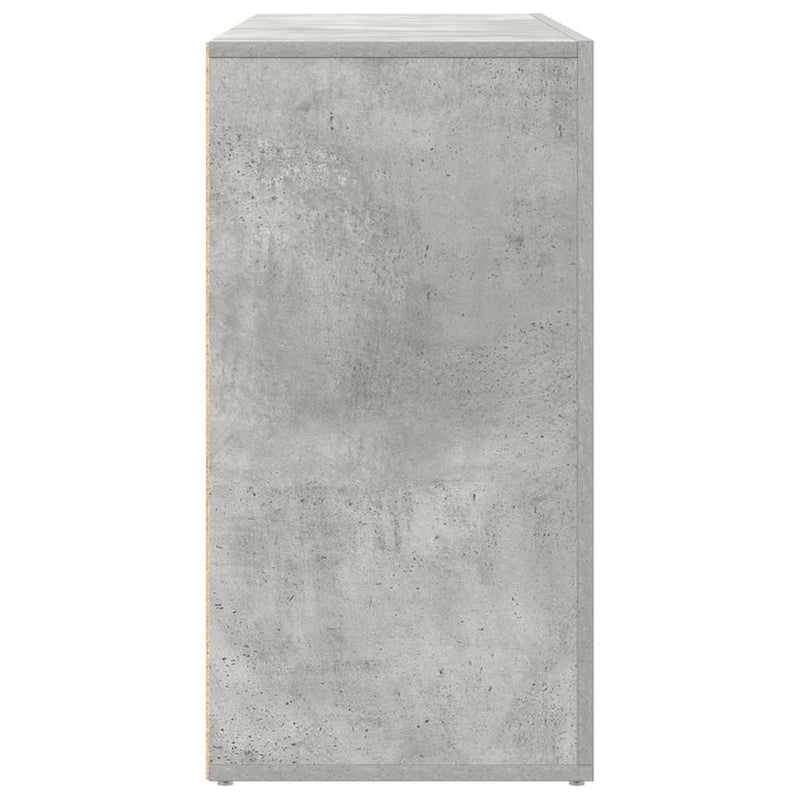 vidaXL Széf fiókkal Beton szürke 120 x 36 x 69 cm Faanyag